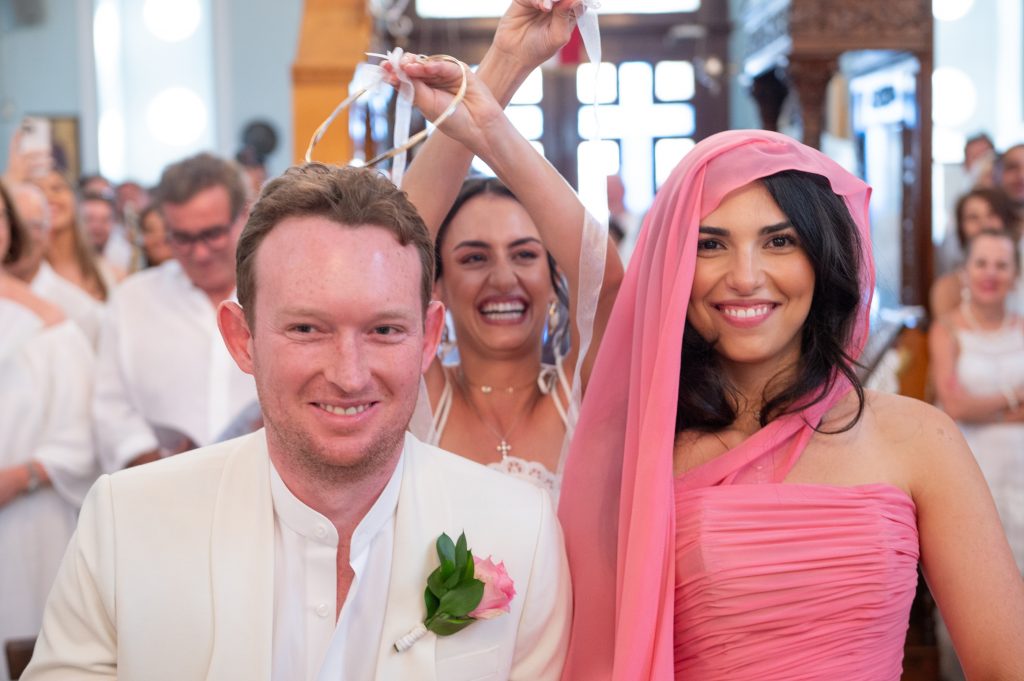 Church wedding ceremony in Ithaca Greece, Stavros