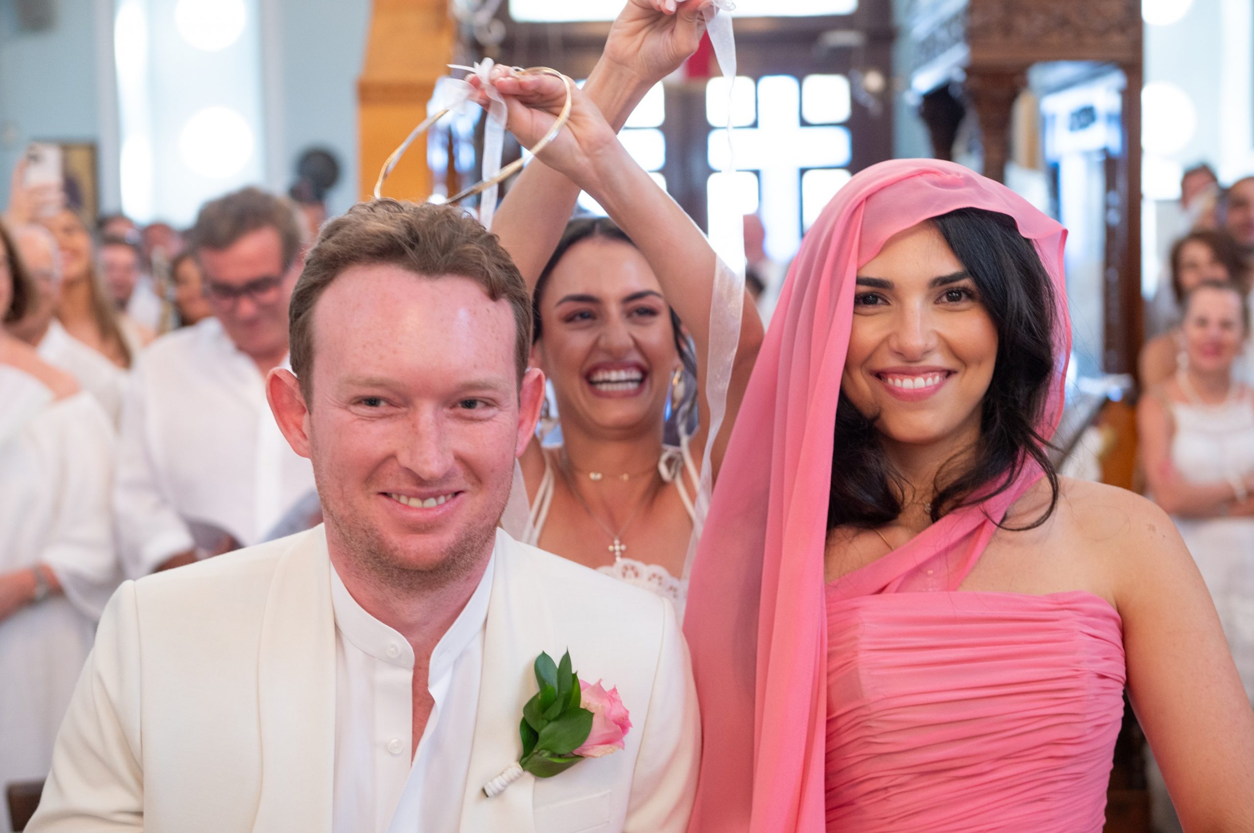 Church wedding ceremony in Ithaca Greece, Stavros