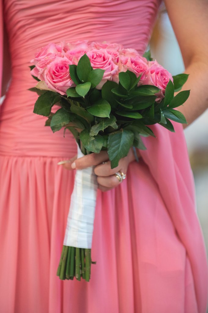 Bride bouquet detail at wedding in Ithaca Greece, Stavros