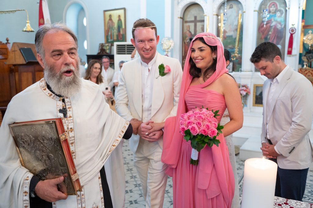 Church ceremony in Ithaca Greece, Stavros