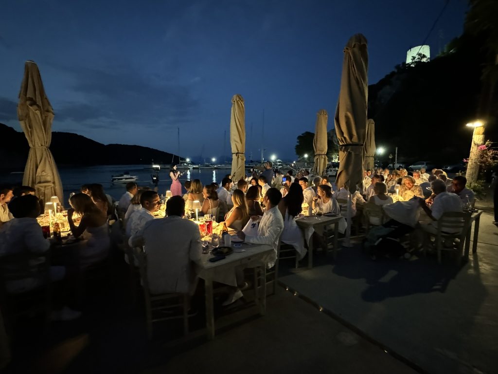 Waterfront wedding reception in Ithaca Greece, Frikes