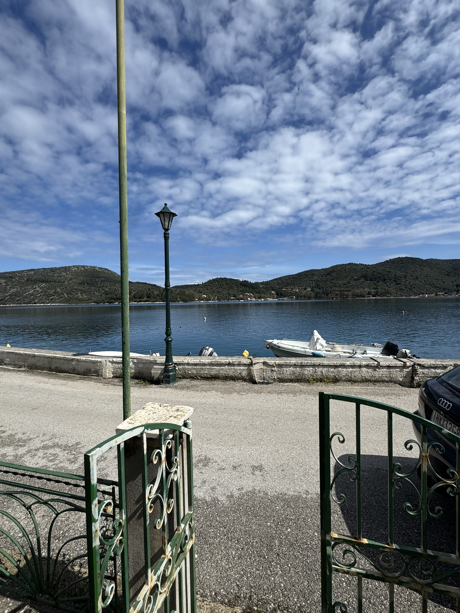Views from the front door of house for sale in Ithaca Greece, Vathi