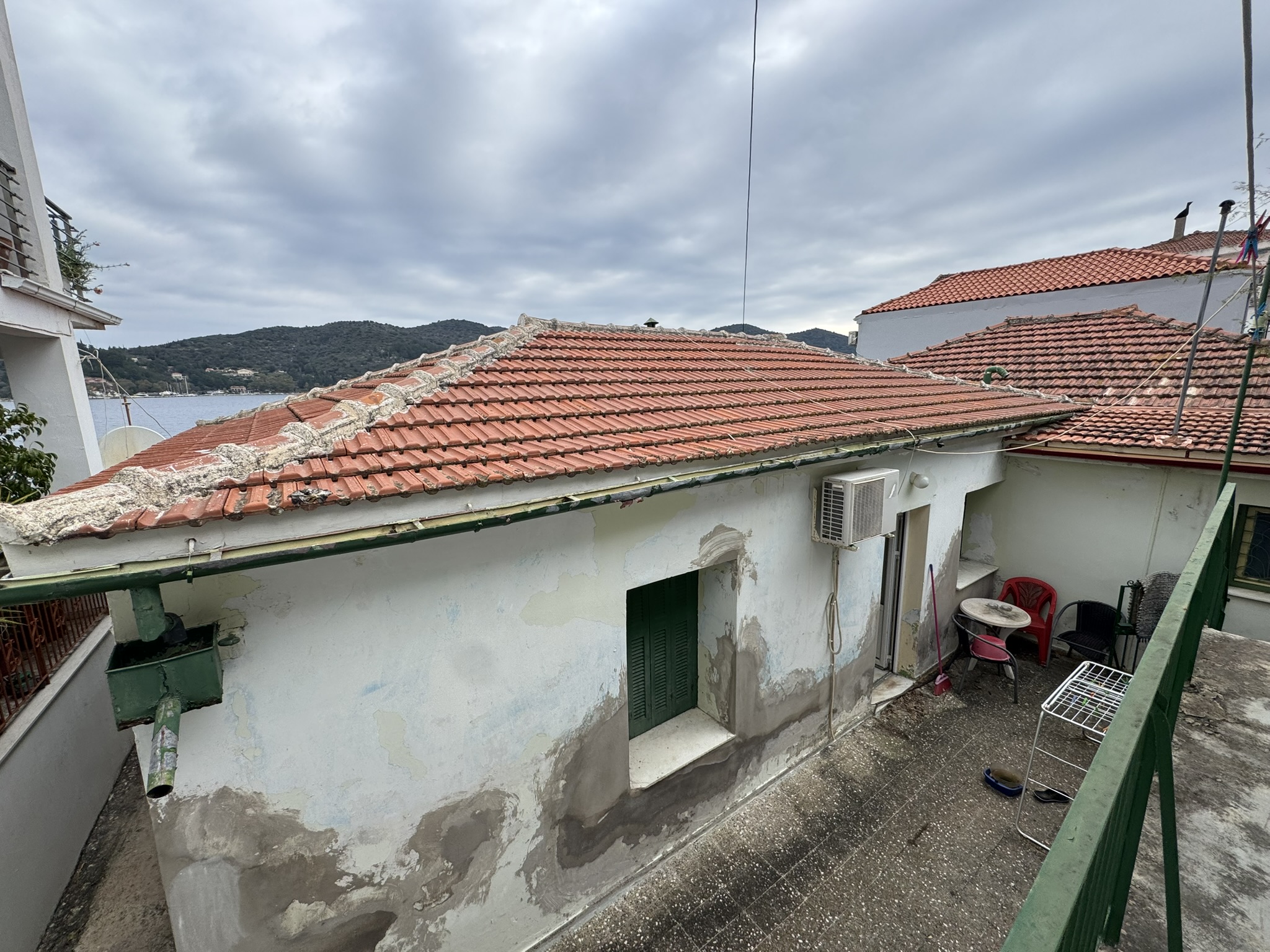 Back of waterfront house for sale in Ithaca Greece, Vathi