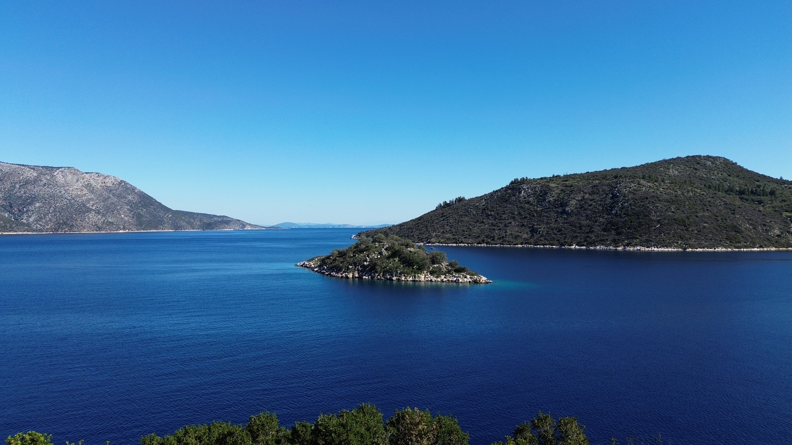 Sea views from house for sale in Ithaca Greece, Vathi