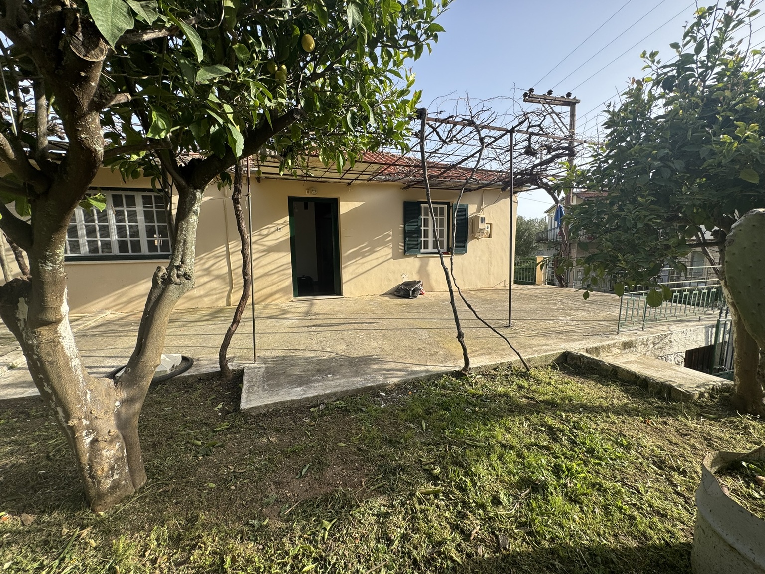 Front of house for sale in Ithaca Greece, Perachori