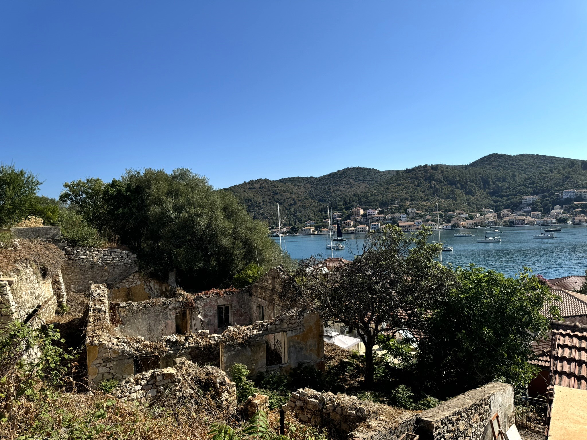 Ruin with sea views for sale in Ithaca Greece, Vathi