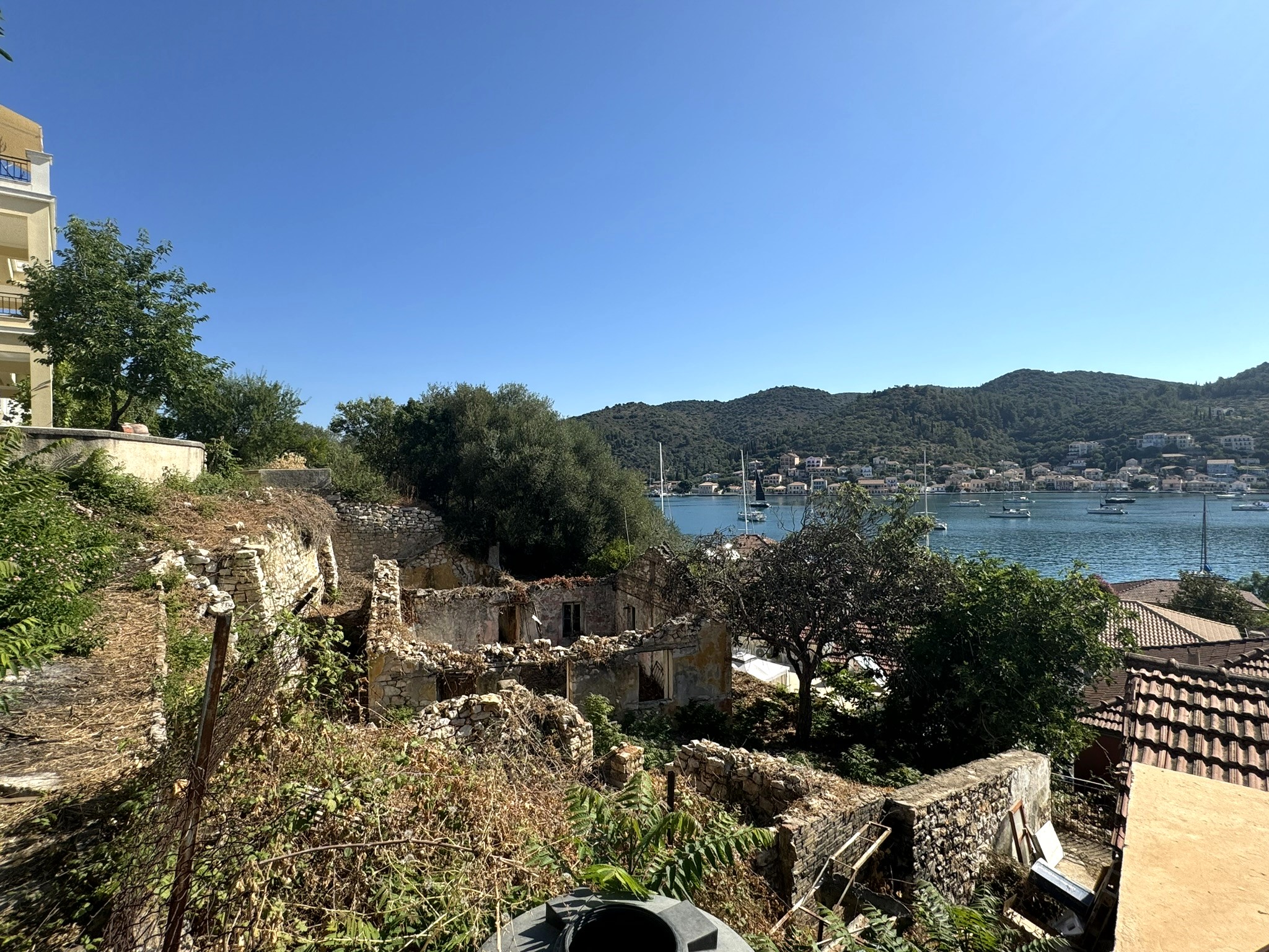 Ruin with sea views for sale in Ithaca Greece, Vathi