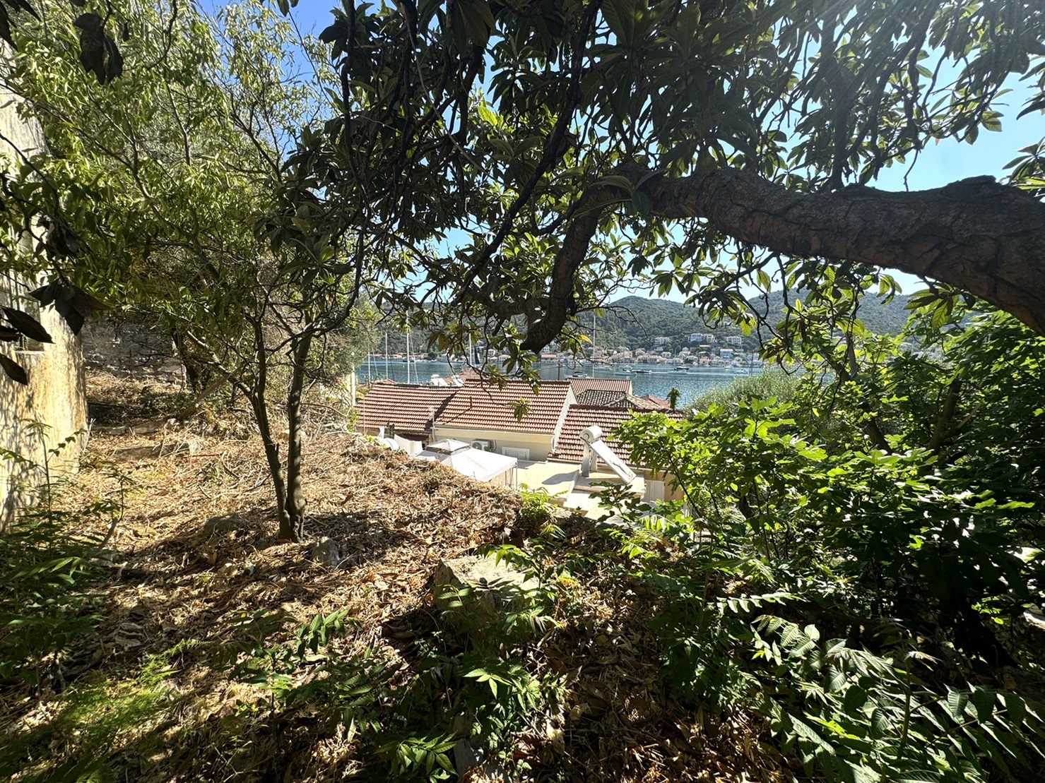 Views from ruin for sale in Ithaca Greece, Vathi