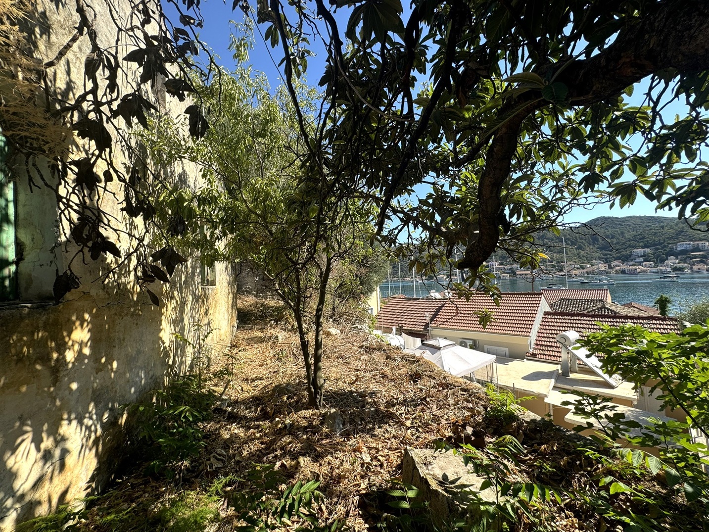 Views from ruin for sale in Ithaca Greece, Vathi