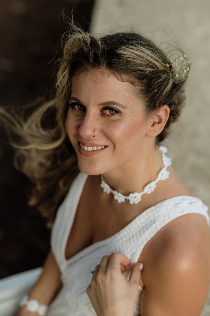 After the wedding ceremony at Lazareto chapel in Ithaca Greece, Vathi