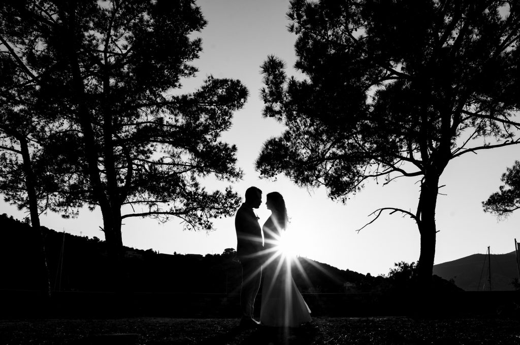 After the wedding ceremony at Lazareto chapel in Ithaca Greece, Vathi