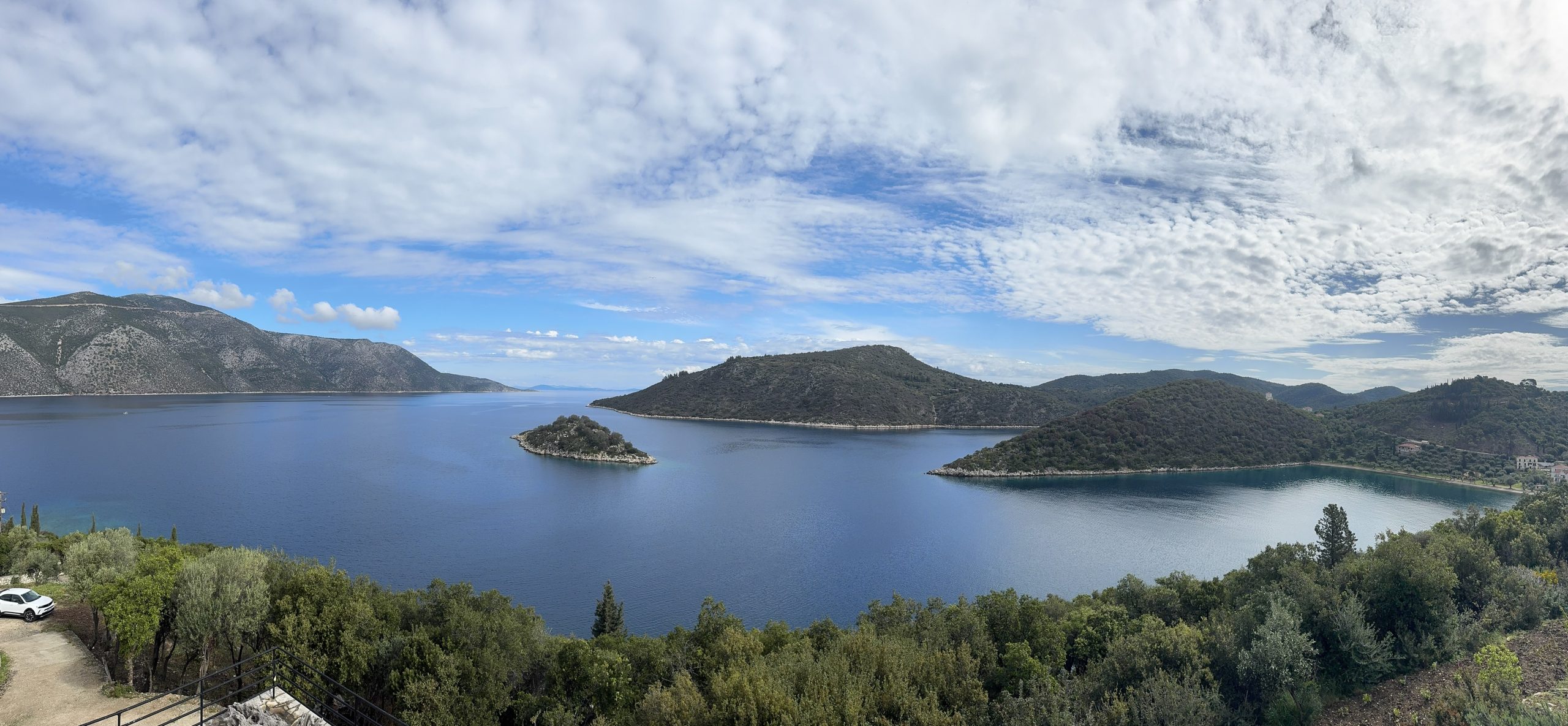 Panoramic view from house for sale in Ithaca Greece, Vathi
