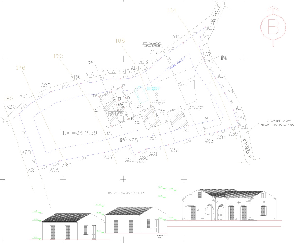 Terrain and landscape of land for sale in Ithaca Greece, Kolleri