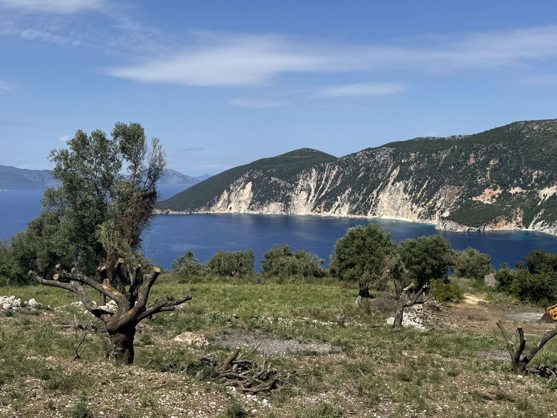 Views from land for sale in Ithaca Greece, Kolleri