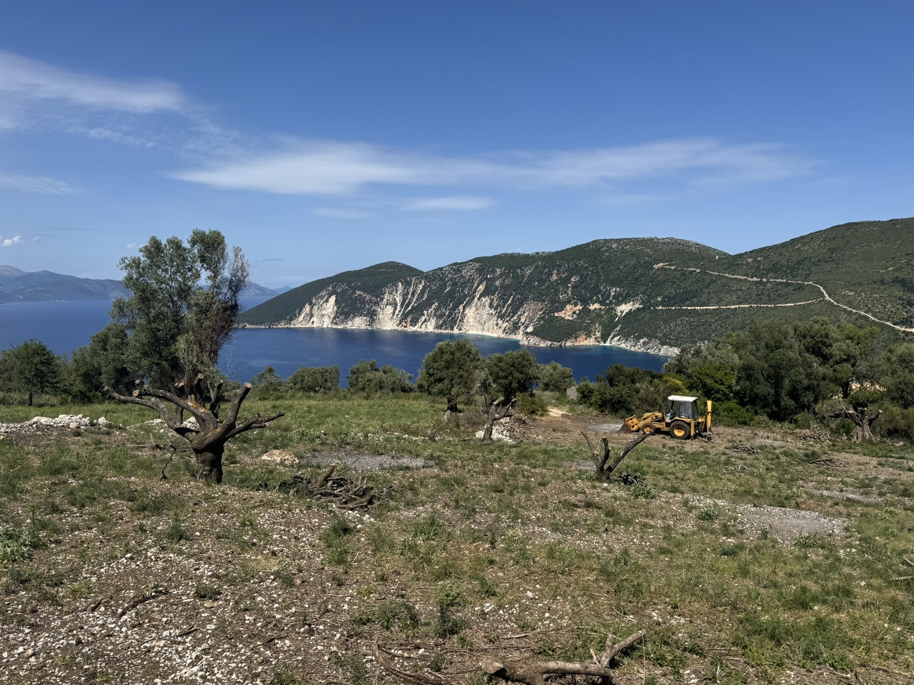 Views from land for sale in Ithaca Greece, Kolleri