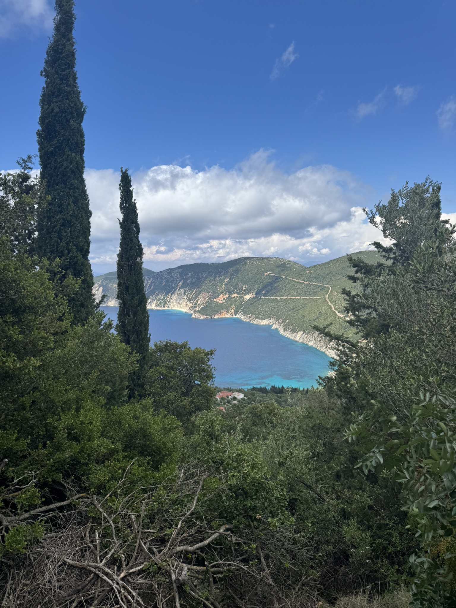 Views from plot 1 of land for sale in Ithaca Greece, Exoghi