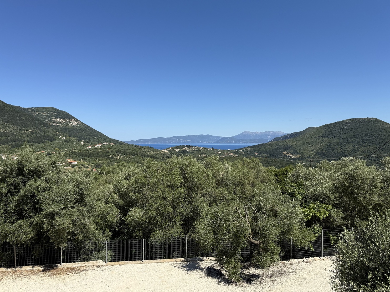 Sea views of house for sale in Ithaca Greece, Stavros