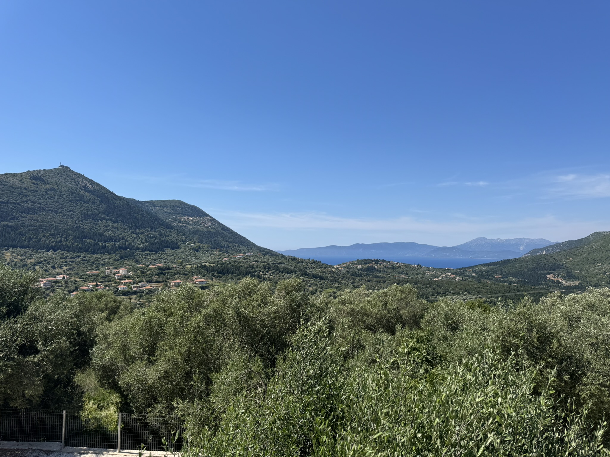 Sea views of house for sale in Ithaca Greece, Stavros
