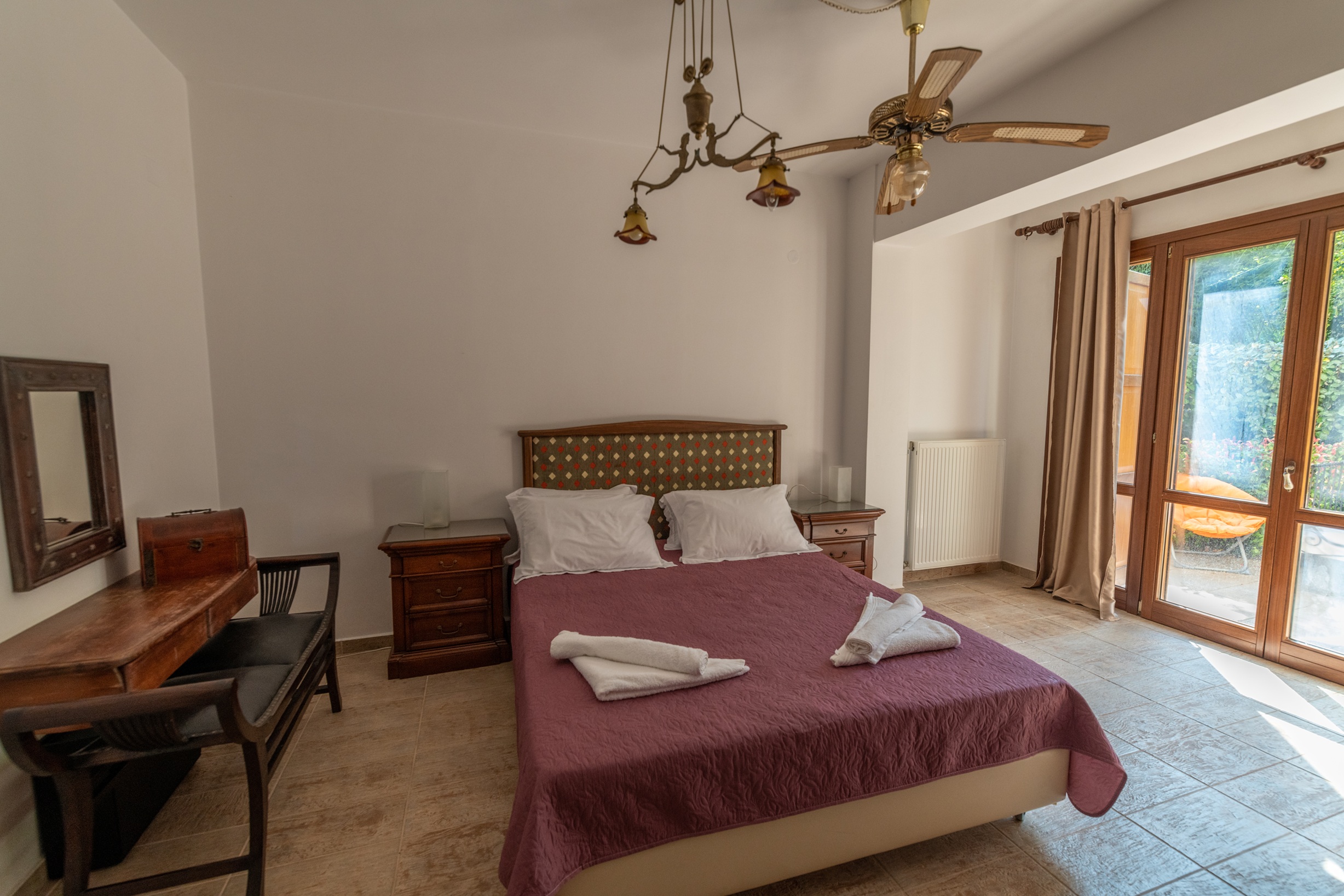 Double bedroom of house for rent in Ithaca Greece, Pilikata
