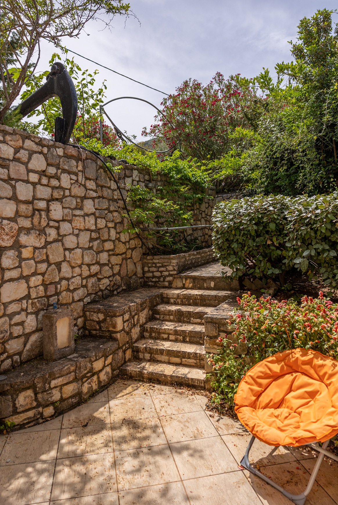 Garden area of house for rent in Ithaca Greece, Pilikata