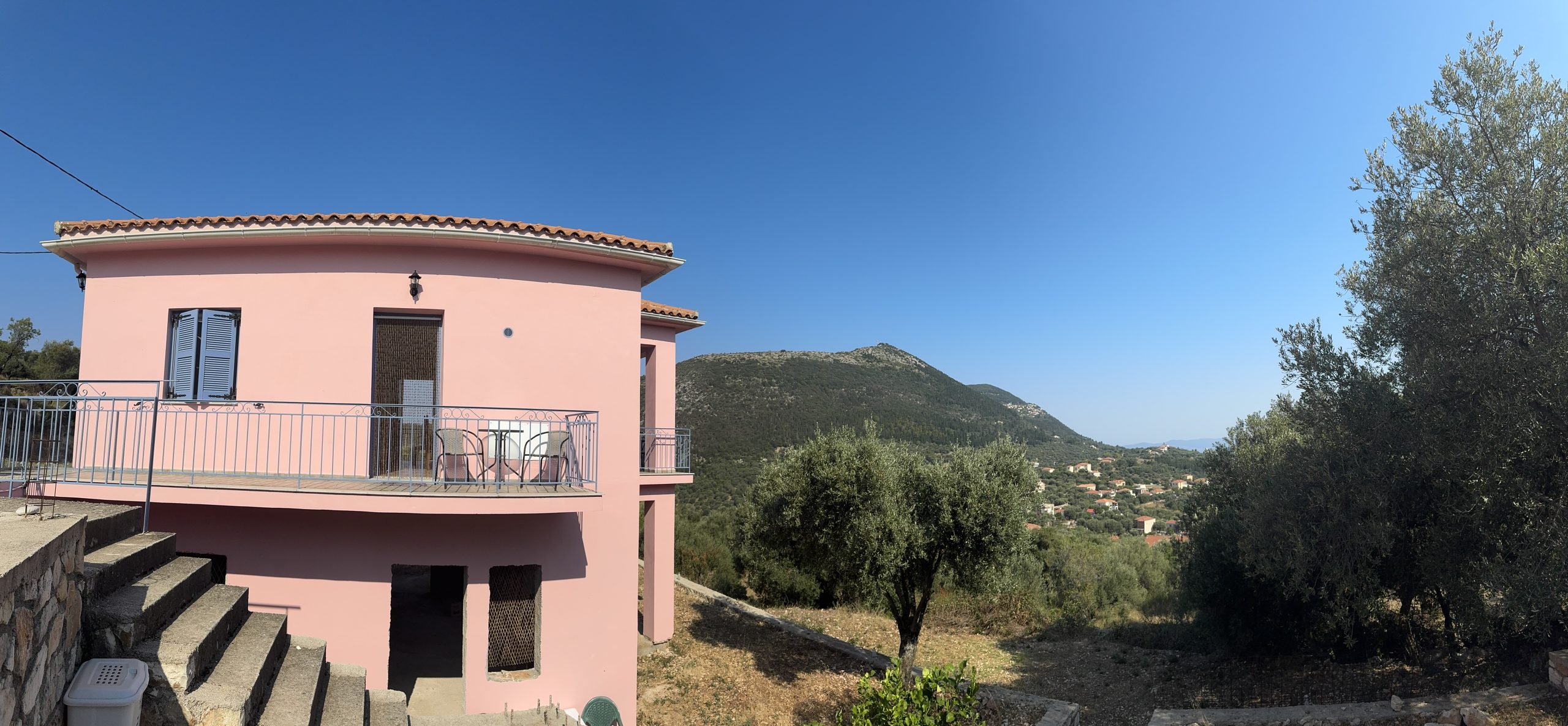 Panoramic view of house for rent in Ithaca Greece, Stavros