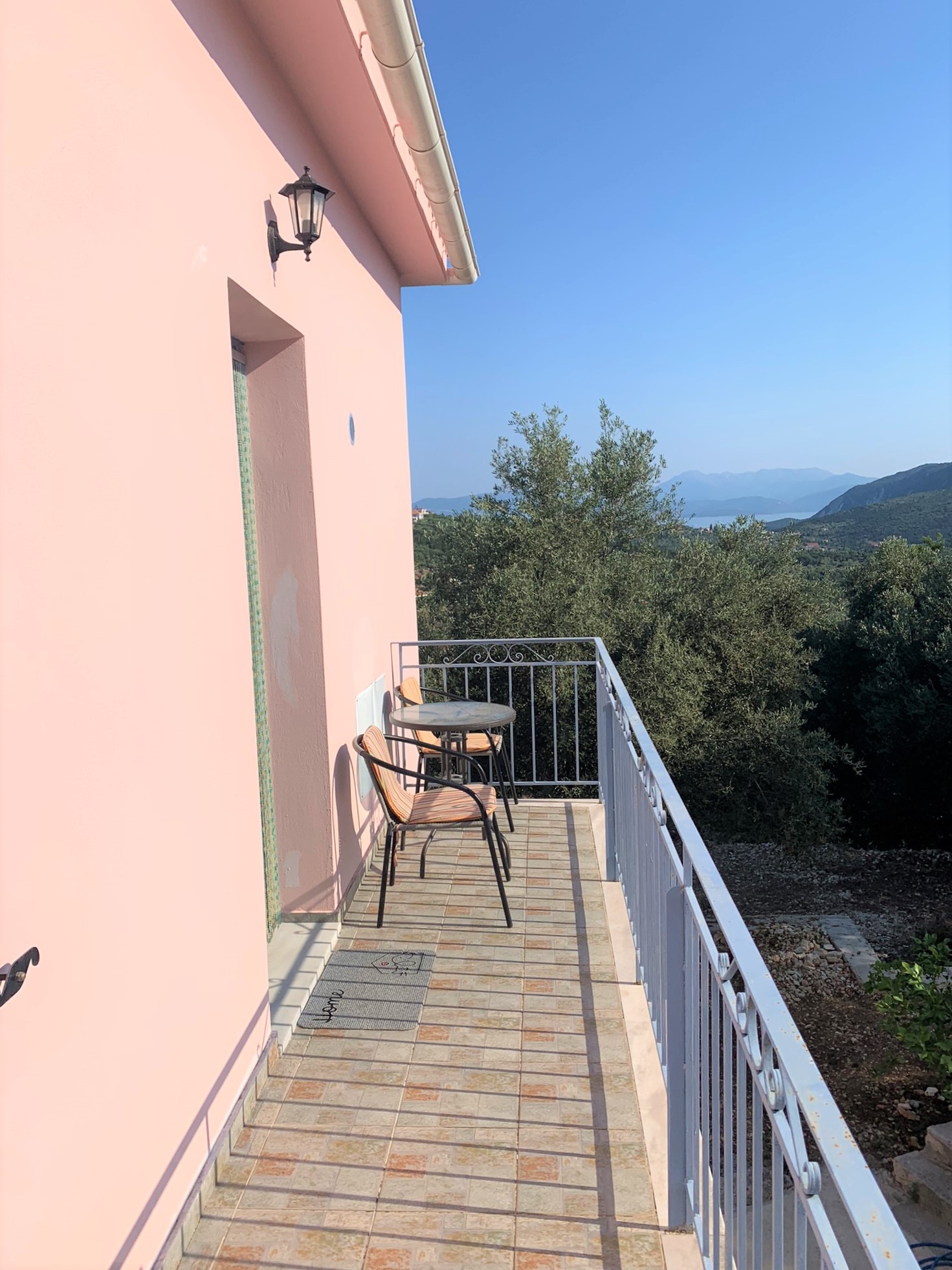 Balcony of house for rent in Ithaca Greece, Stavros