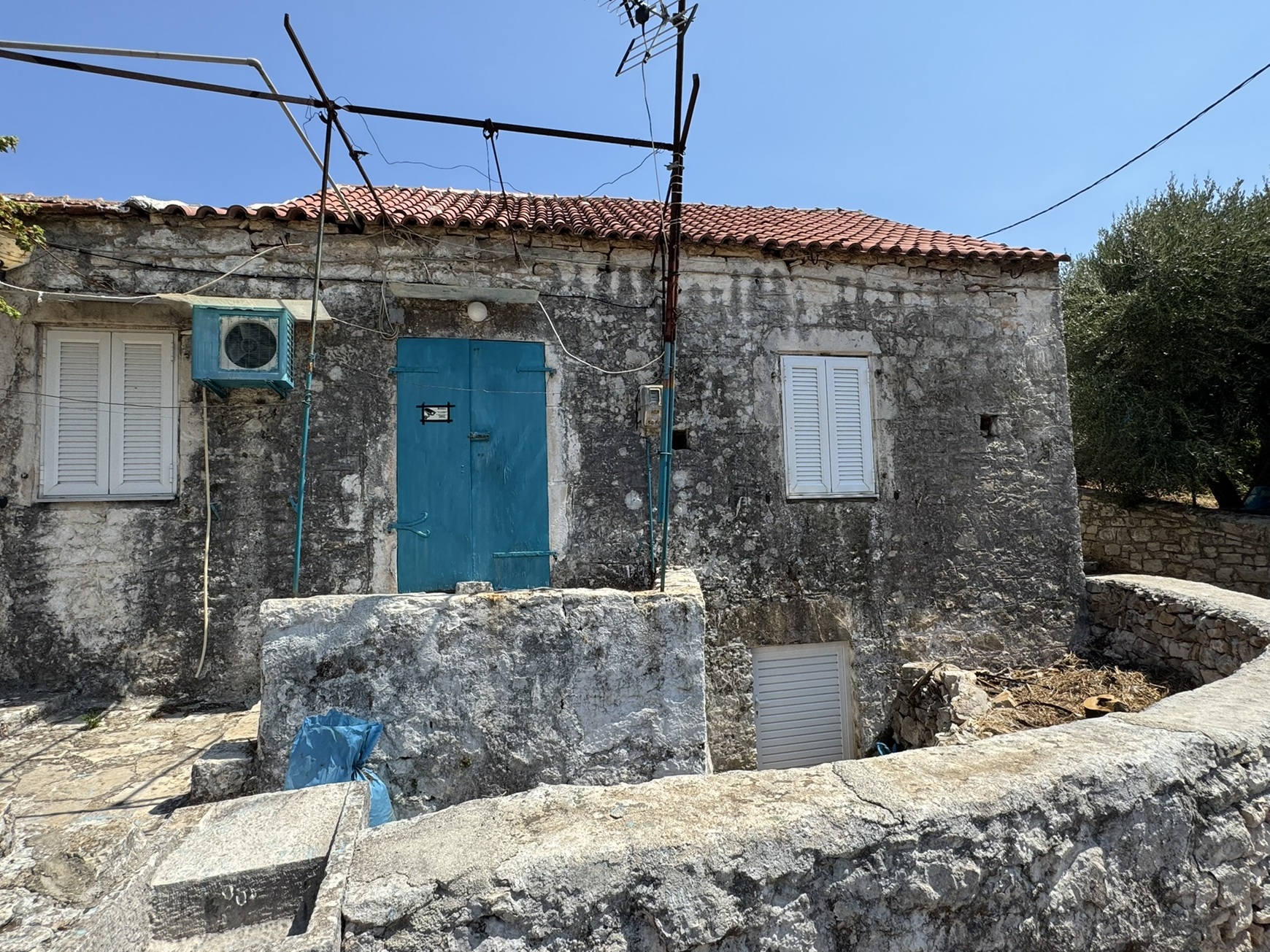 Front of house for sale in Ithaca Greece, Vathi