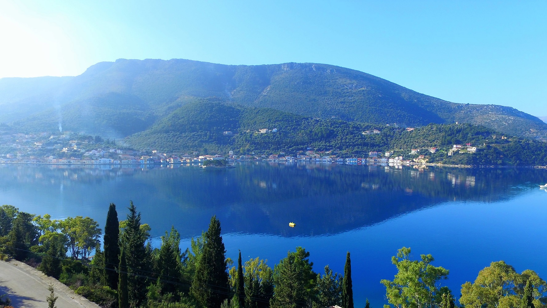 Views of land for sale in Ithaca Greece, Vathi